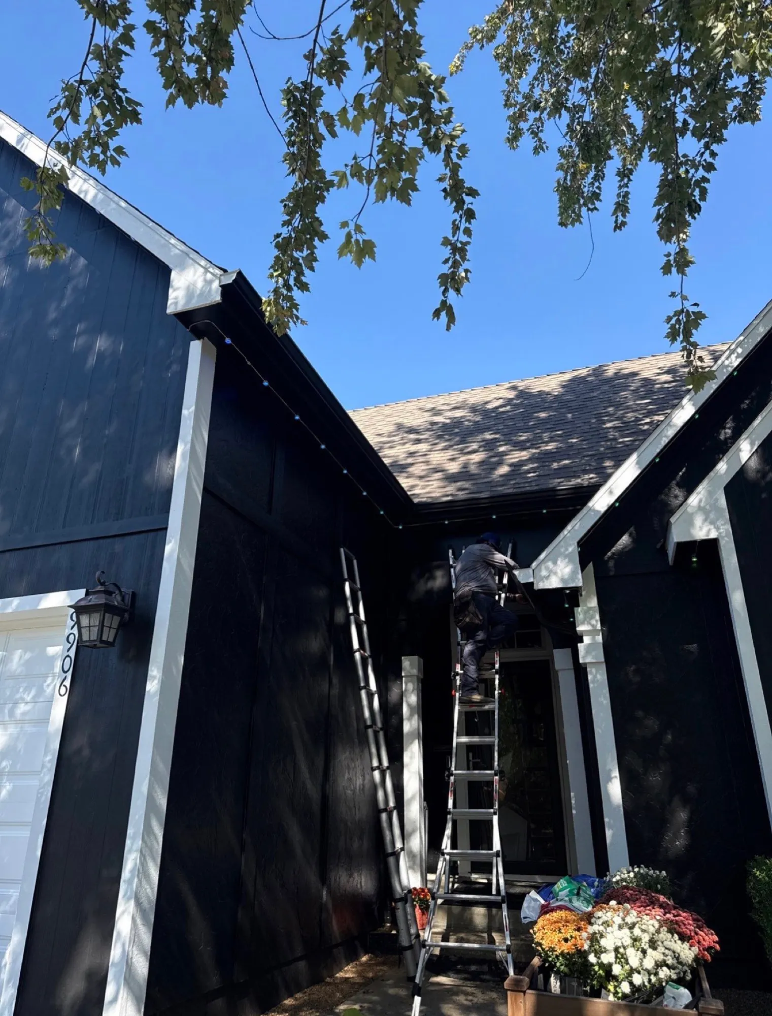 Commercial install off the ladder