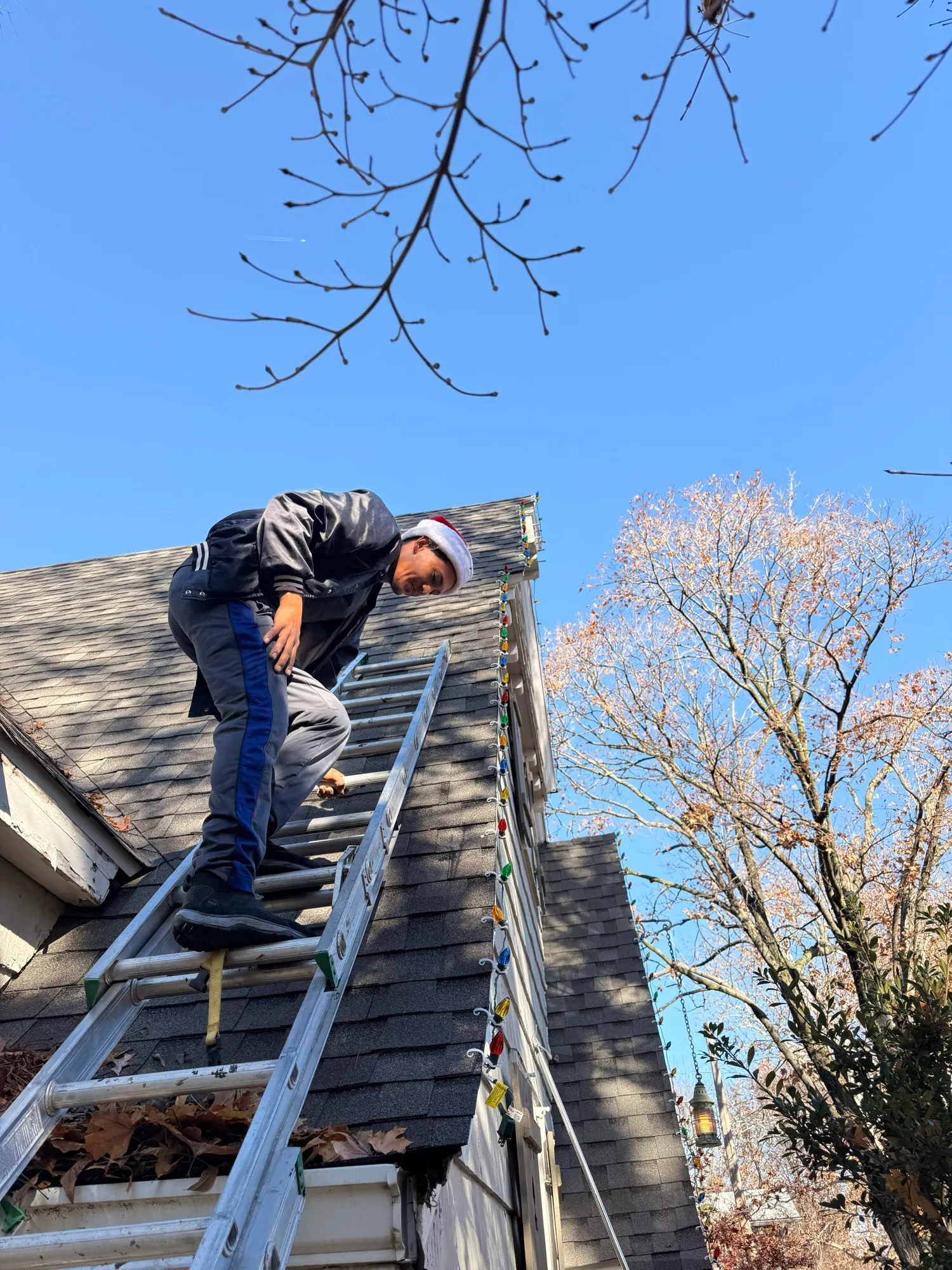 Working the roof edge